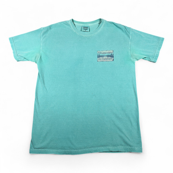 Shawnee Delaware Shirt Adult MEDIUM Green Outdoor Mountain Nature Landscape - Picture 2 of 7